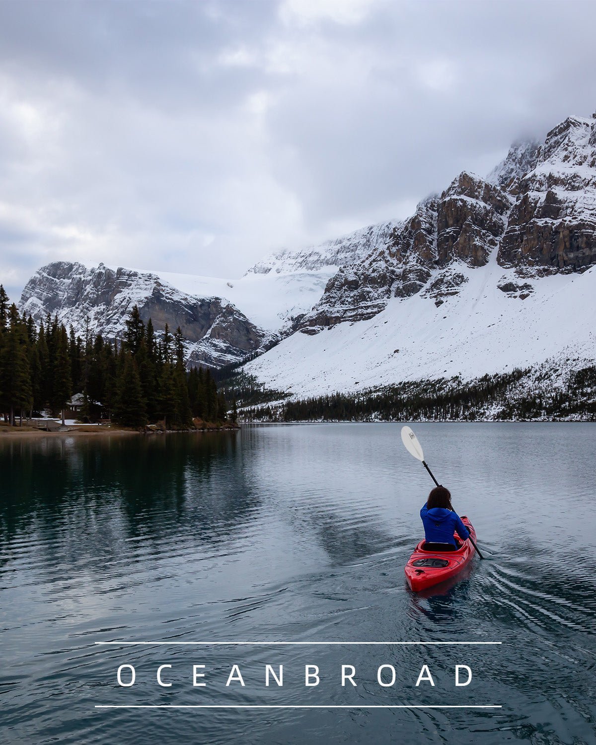 OCEANBROAD Kayak Paddle - 86in / 218cm Aluminum Alloy Shaft, White - OceanBroad Official