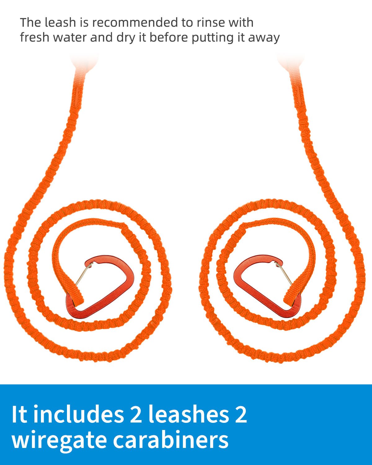 OCEANBROAD Paddle Leash, Orange, 1 - Pack - OceanBroad Official