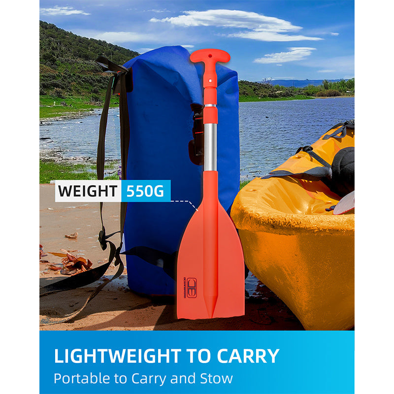 OCEANBROAD Telescoping Emergency Paddle, 26''-54'',Orange