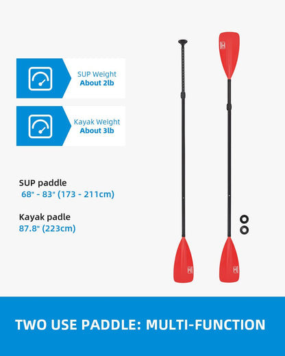 OCEANBROAD SUP Paddle Board Paddle Kayak Paddle, Red