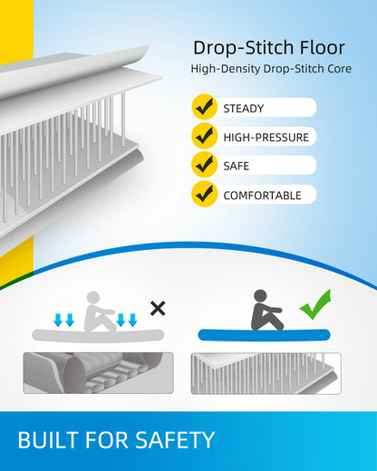 OCEANBROAD INFLATABLE KAYAK 2-Person, Blue