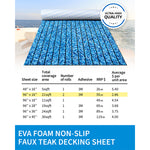 OCEANBROAD 3M Self-Adhesive EVA Foam Boat Flooring, Camo Ocean