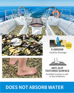 OCEANBROAD Self-Adhesive 48''x16'' Camouflage Boat Flooring Non-Slip Traction Pad EVA Foam Sheet Marine Grip Mat for Boats Surfboard SUP Paddle Board Kayak Yacht, Camo Jungle