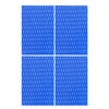 OCEANBROAD 4 Pieces x (15in x 10in) Non-Slip Deck Pad Grip Mat, Self Adhesive Trimmable EVA Traction Anti-Slip Foam Pad Sheet for Boat Kayak Canoe Yacht Pool Step SUP Board, Blue