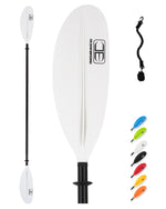OCEANBROAD Kayak Paddle - 90.5in / 230cm Aluminum Alloy Shaft, White