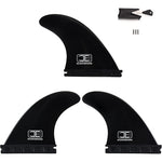 OCEANBROAD Surfboard Fin Thruster 3 Fins for Future-Based Fin Box with Screws Wax Comb Key