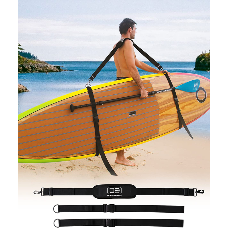 OCEANBROAD SUP Kayak Carry Strap, Adjustable Shoulder Strap with Clips, New