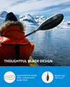 OCEANBROAD Kayak Paddle - 90.5in / 230cm Aluminum Alloy Shaft, Black